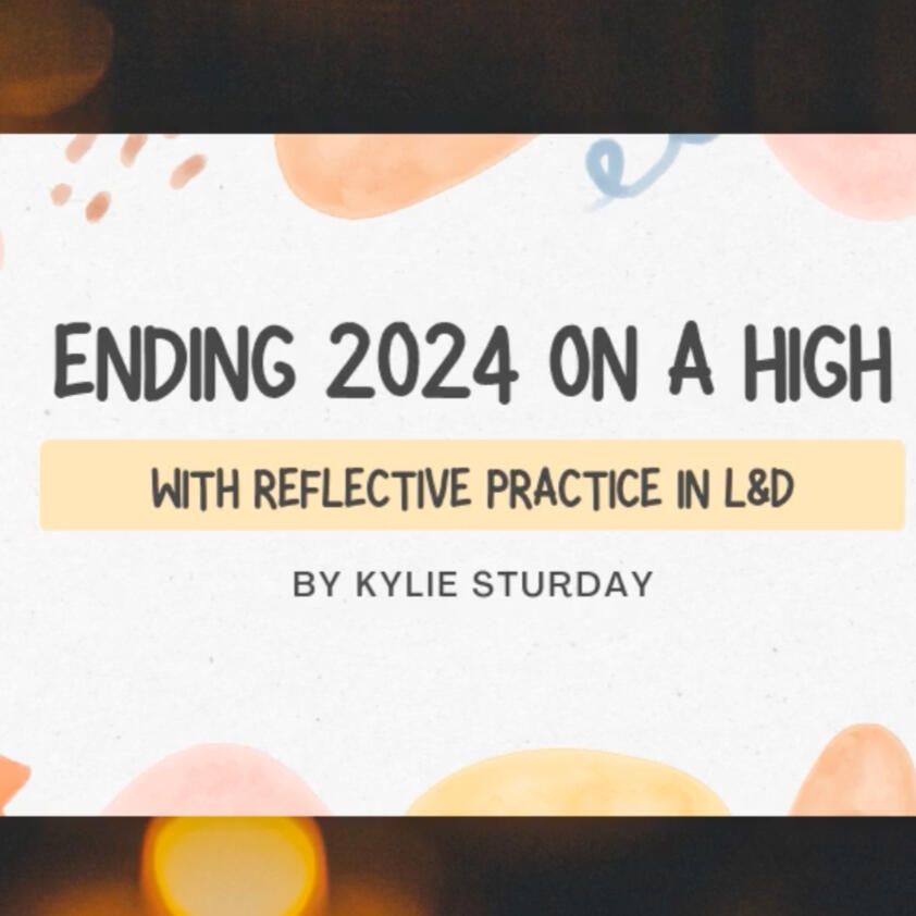Kylie Sturday_Reflective practice in L&D